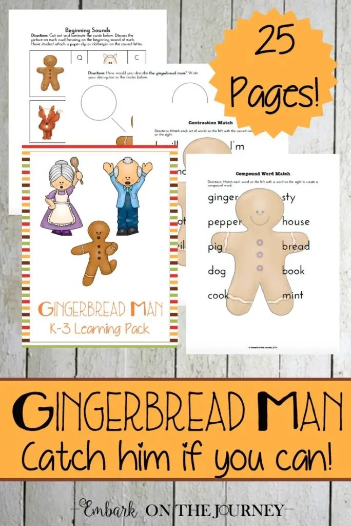 Free Printable Gingerbread Man Story Characters Printable