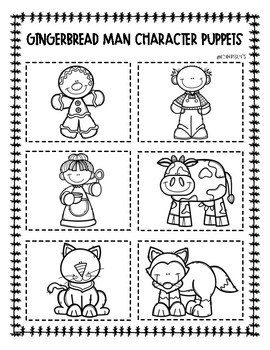 Free Printable Gingerbread Man Story Characters Printable Prntbl 