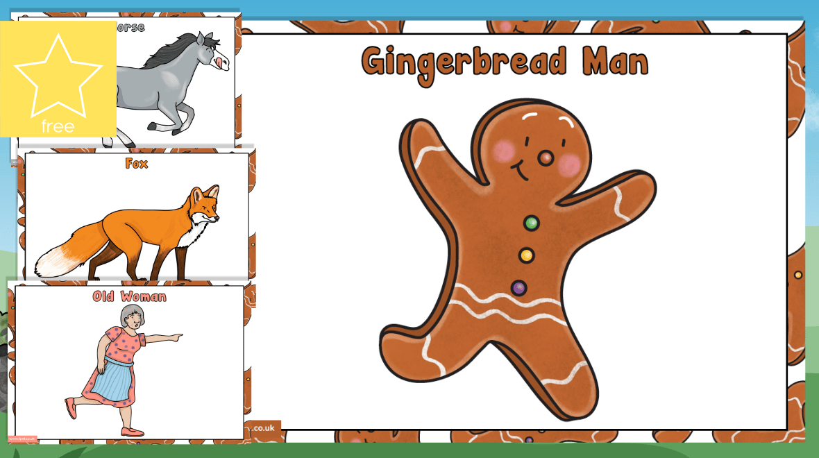 Free Printable Gingerbread Man Story Characters Printable