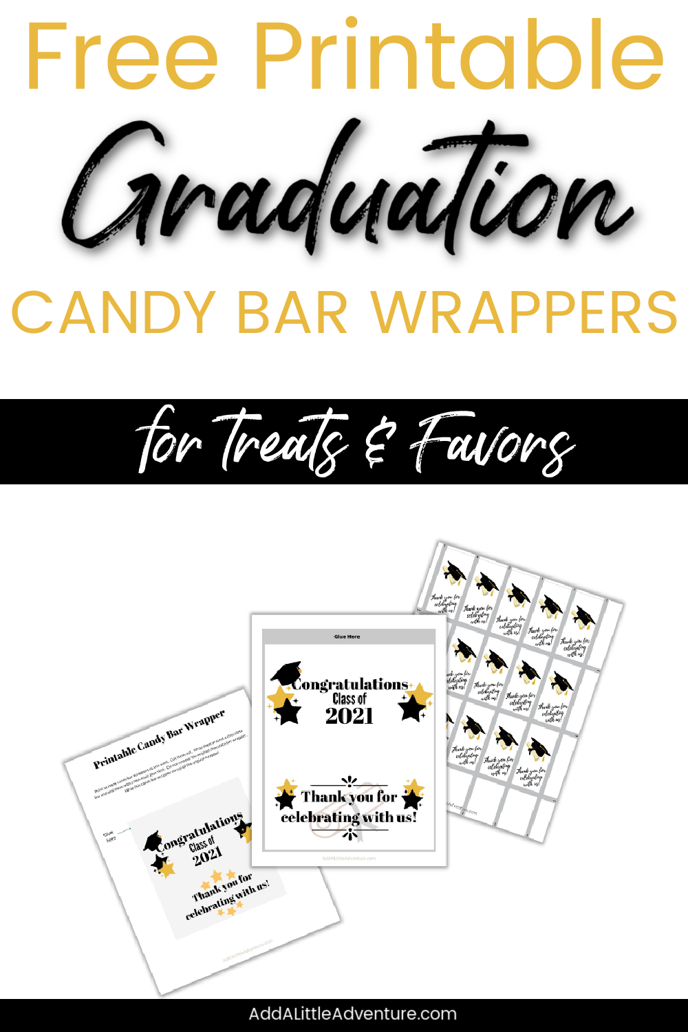 Free Printable Graduation Candy Bar Wrappers