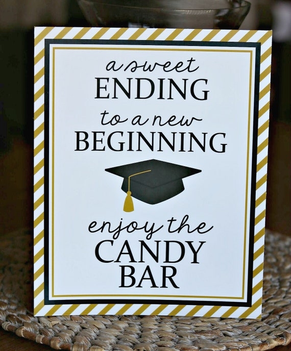 Free Printable Graduation Candy Buffet Signs