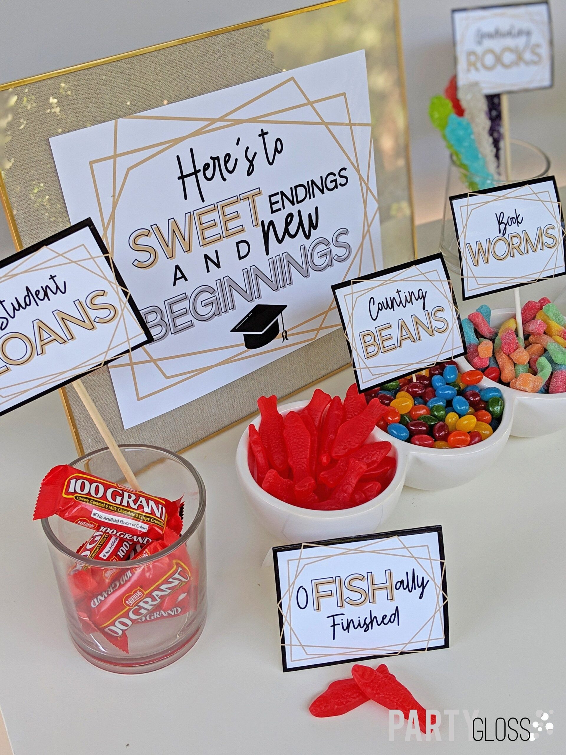Free Printable Graduation Candy Buffet Signs