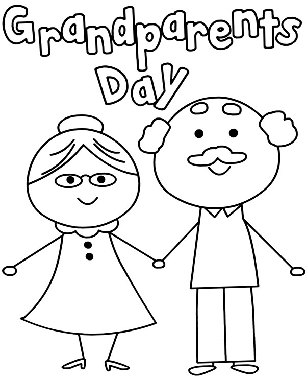 Free Printable Grandparents Day Coloring Pages