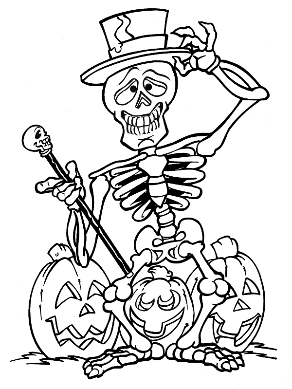 Free Color Pages For Halloween Printable