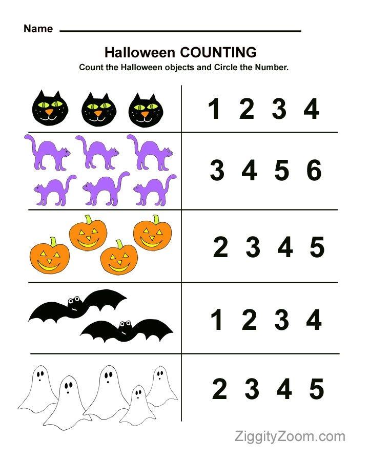 Free Printable Halloween Preschool Worksheets