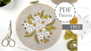Free Printable Hand Embroidery Pattern For Beginners How To Embroider