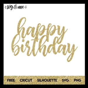 Free Printable Happy Birthday Cake Topper Printable Web Happy Birthday