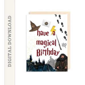 Free Printable Harry Potter Birthday Card