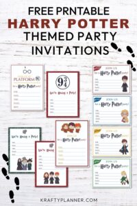 Free Printable Harry Potter Themed Party Invitations Artofit