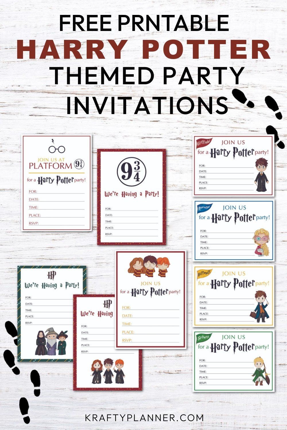 Free Printable Harry Potter Themed Party Invitations Artofit