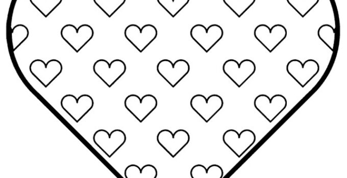 Free Printable Heart Coloring Pages For Kids
