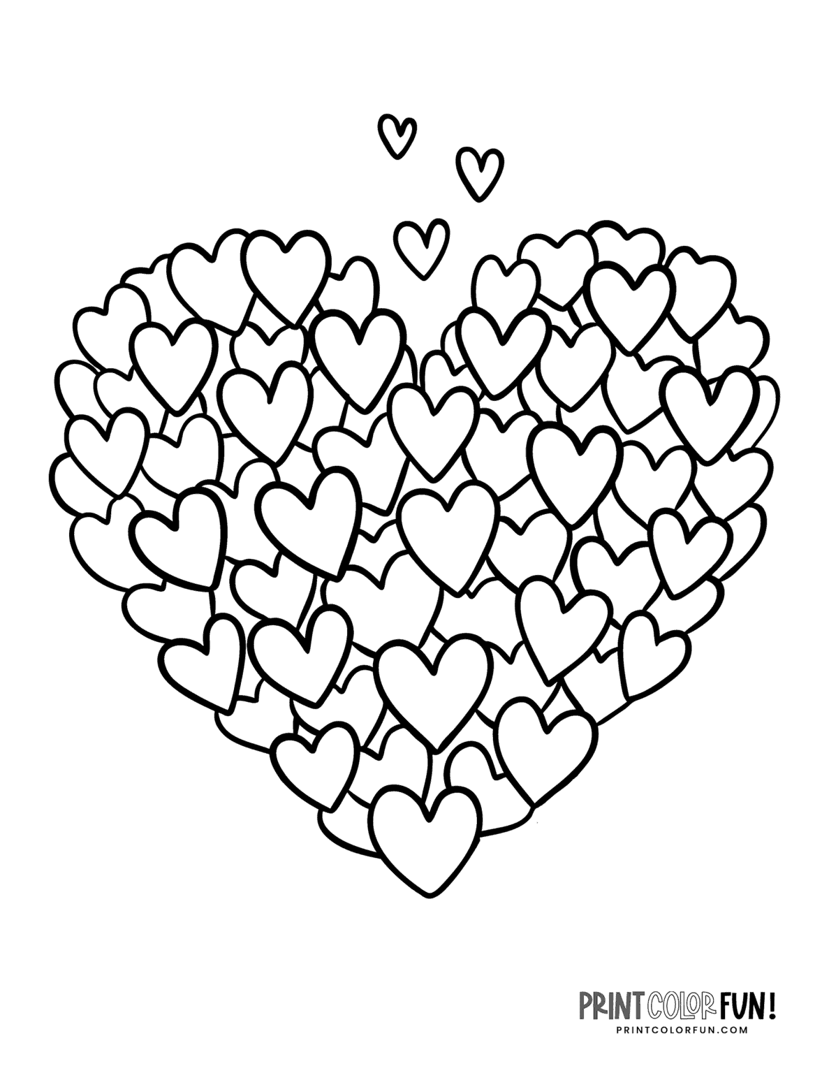 Free Printable Heart Coloring Pages For Kids Santa Co Vrogue co