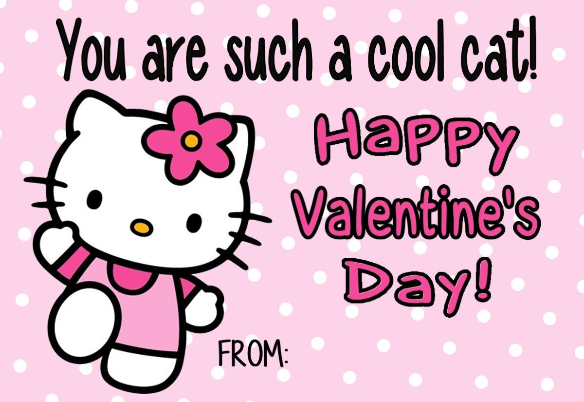 Free Printable Hello Kitty Valentines Day Cards Printable Templates