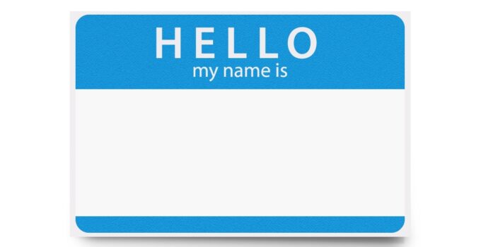 Hello My Name Is Printable Free