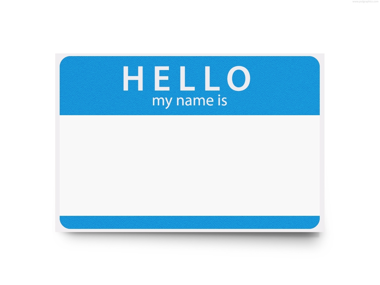 Free Printable Hello My Name Is Template Free Printable