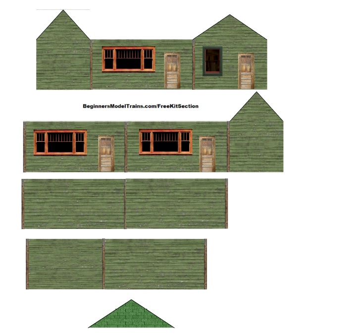 Free Printable HO Scale Buildings Ho Scale Buildings Model Homes 