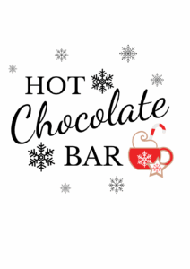 Free Printable Hot Chocolate Bar Sign Template