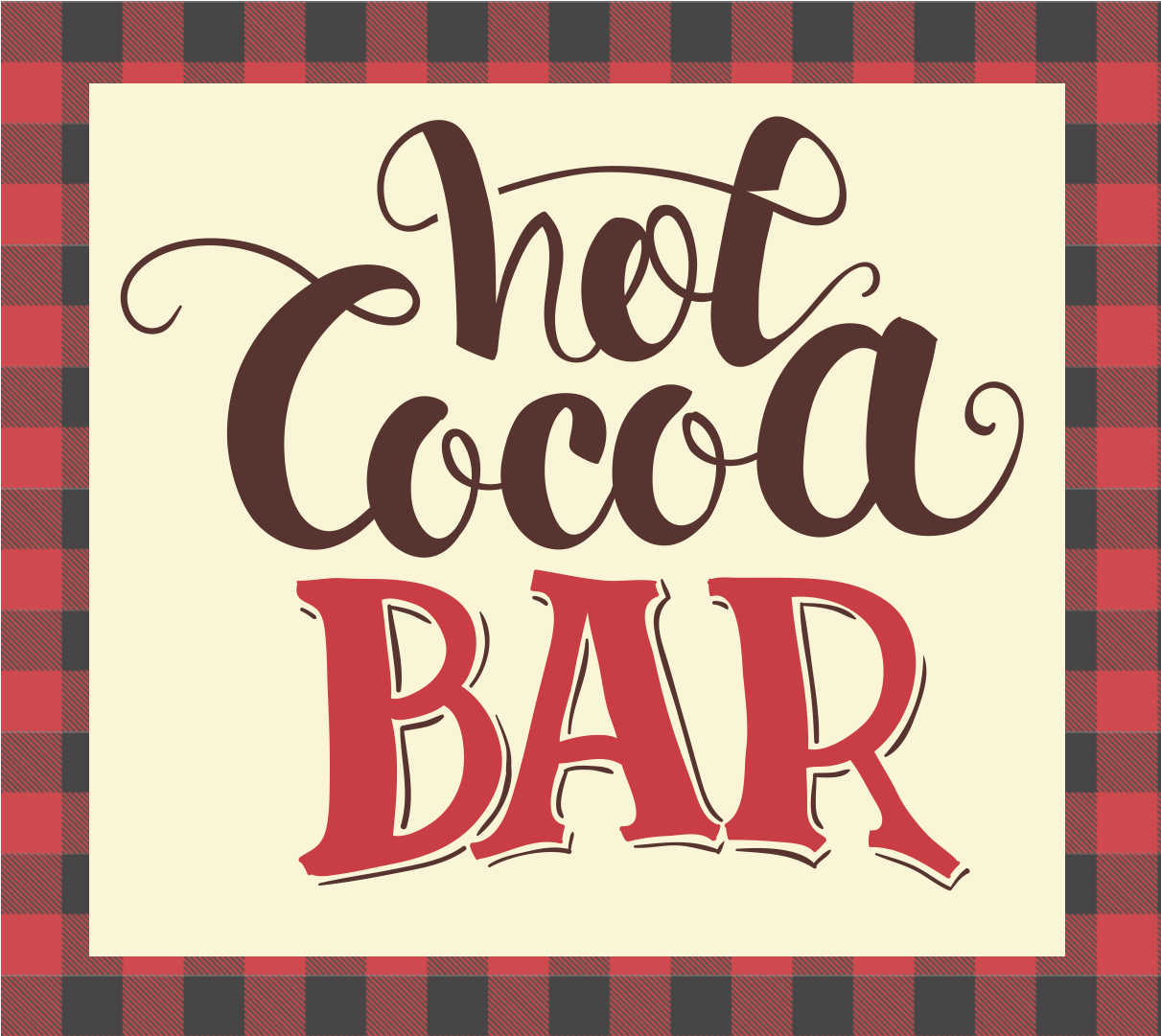 Free Printable Hot Chocolate Bar Sign Template