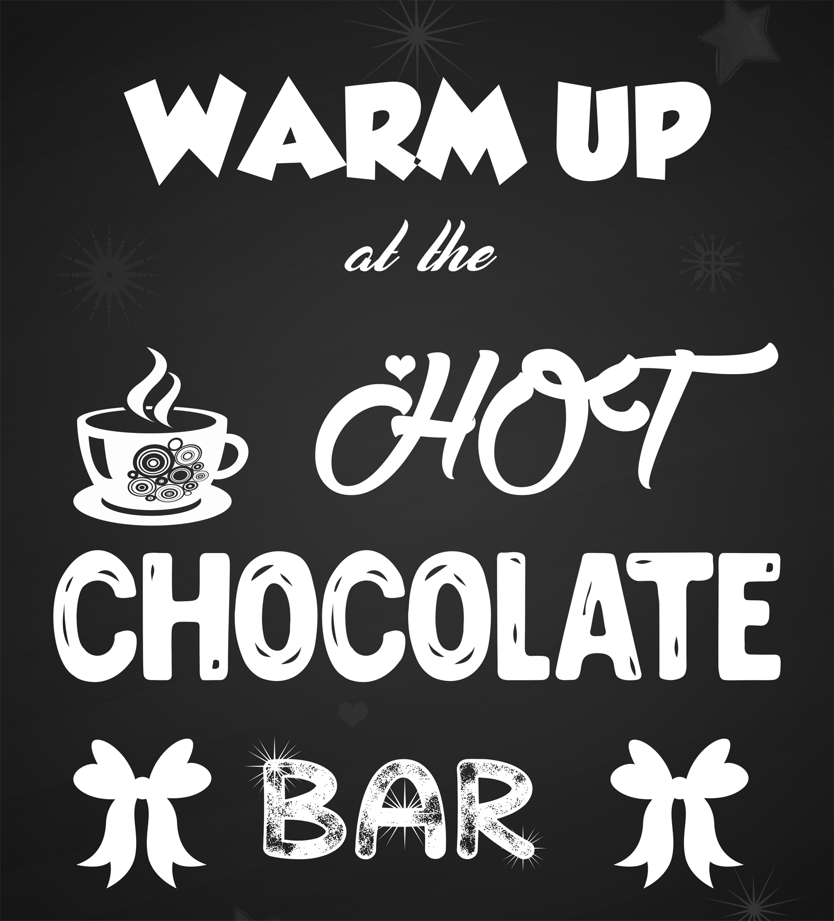 Hot Chocolate Bar Sign Printable Free