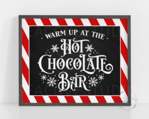 Free Printable Hot Cocoa Bar Sign Printable Word Searches