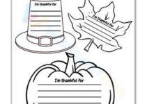 I Am Thankful For Free Printable Worksheets