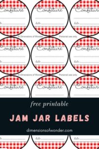 Free Printable Jam Jar Labels Jam Jar Labels Jar Labels Mason Jars