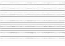 Lined Paper For Kindergarten Free Printable