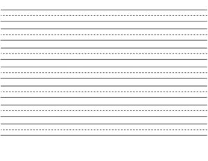 Free Printable Kindergarten Lined Paper Template Free Printable Lined