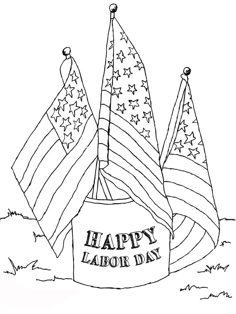Free Printable Labor Day Coloring Pages