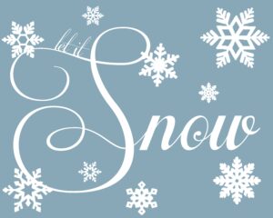 Free Printable Let It Snow Stencil