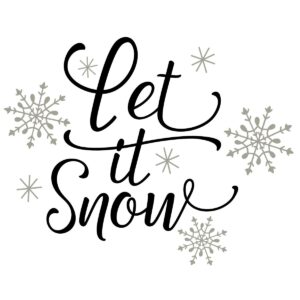 Free Printable Let It Snow Stencil