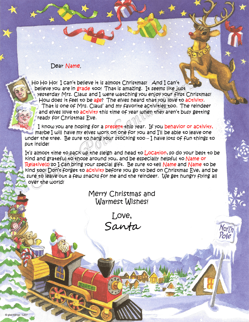 Santa Letters From North Pole Free Printable