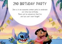 Free Printable Lilo And Stitch Birthday Invitations