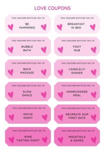 Free Printable Love Coupon Templates Canva