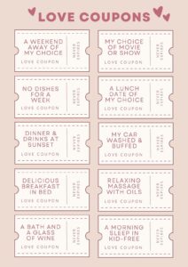 Free Printable Love Coupon Templates Canva Worksheets Library