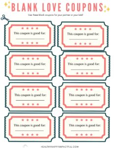 Free Printable Love Coupons Everyone Will Love
