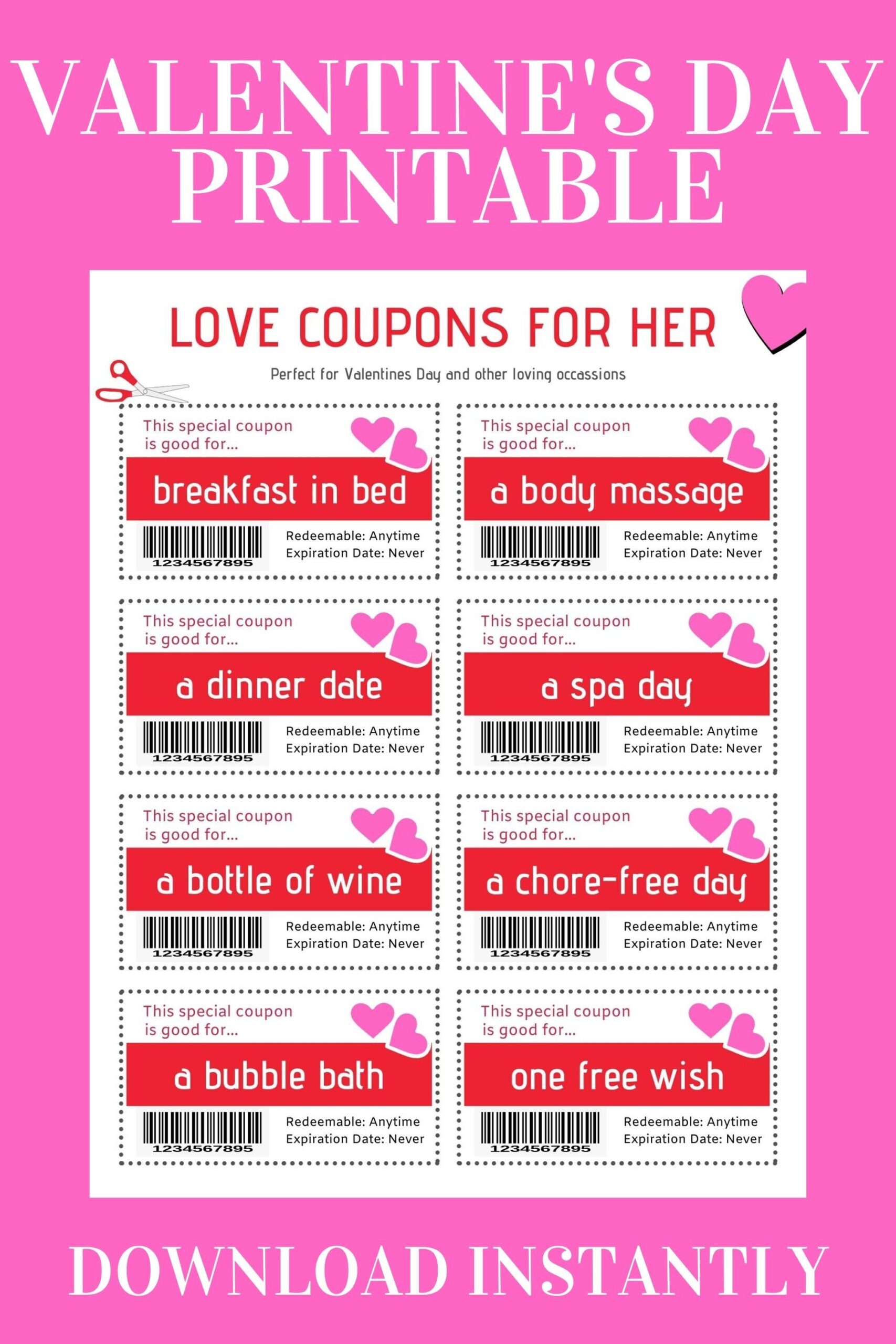 Free Printable Love Coupons For Her Printable Templates