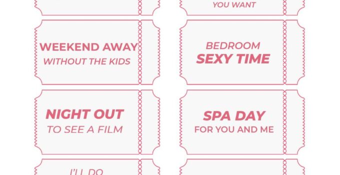 Love Coupons For Her Printable Free