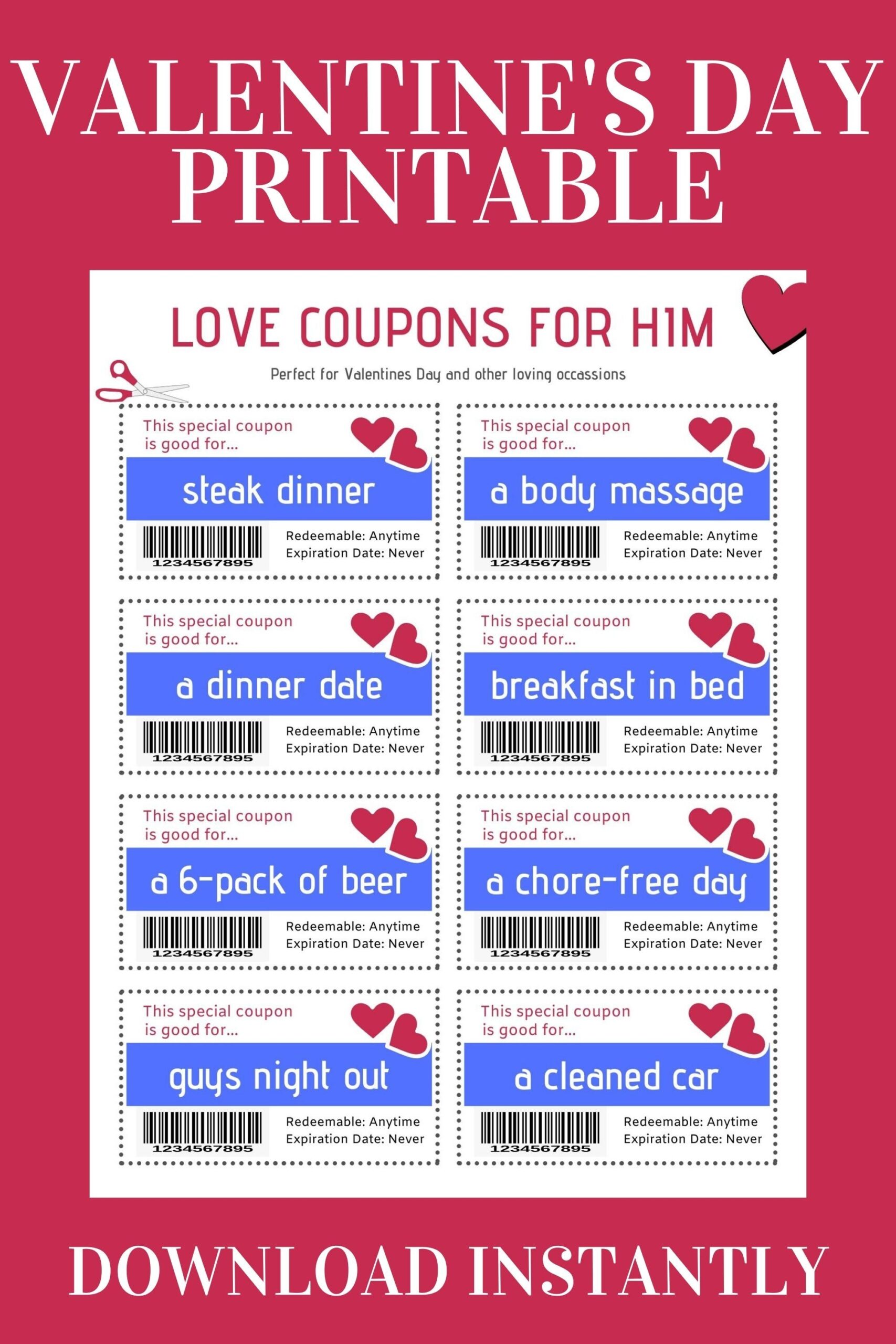 Free Printable Love Coupons For Him