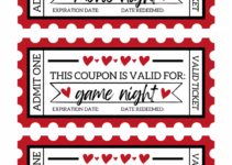 Free Printable Love Coupons For Him Template