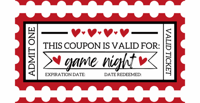 Free Printable Love Coupons For Him