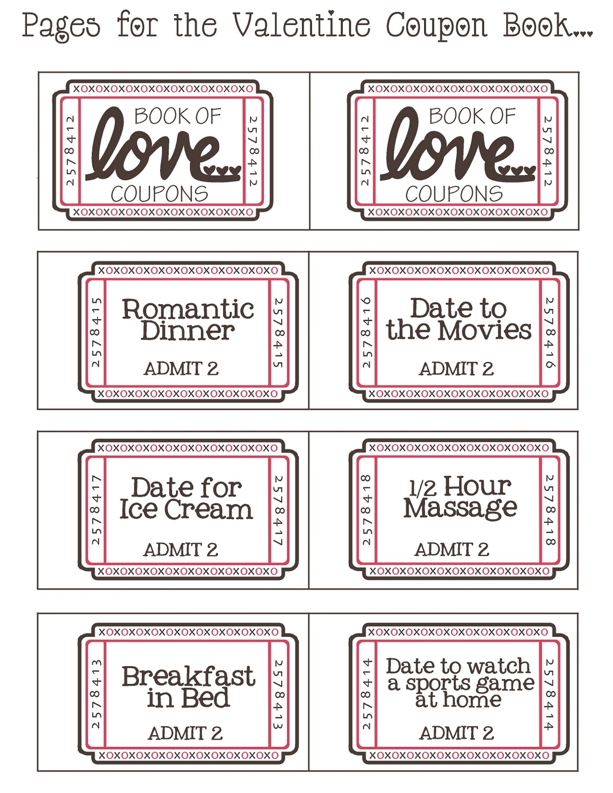 Free Printable Love Coupons For Him