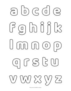 Free Printable Lower Case Alphabet Letters Printable Calendars AT A