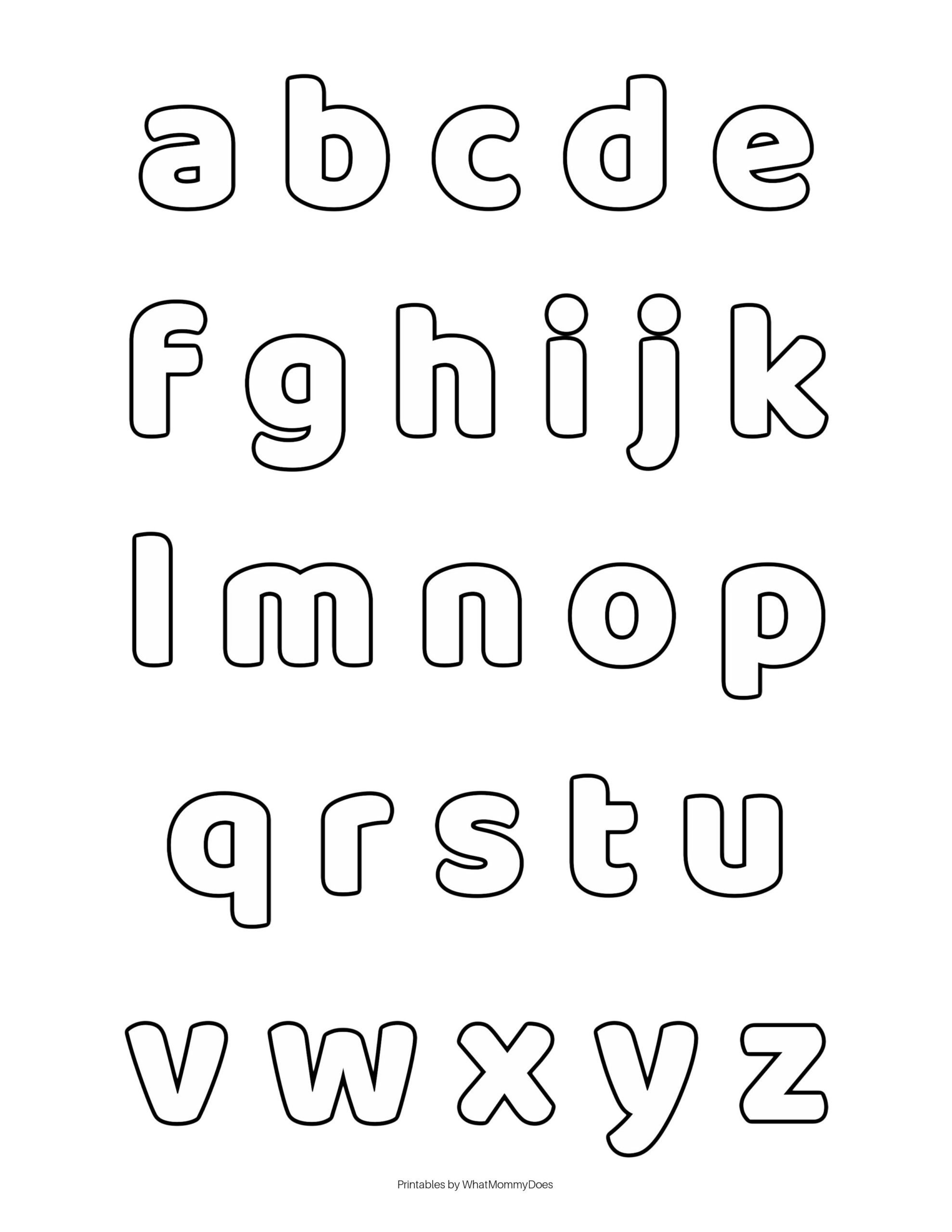 Free Printable Alphabet Letters Lower Case