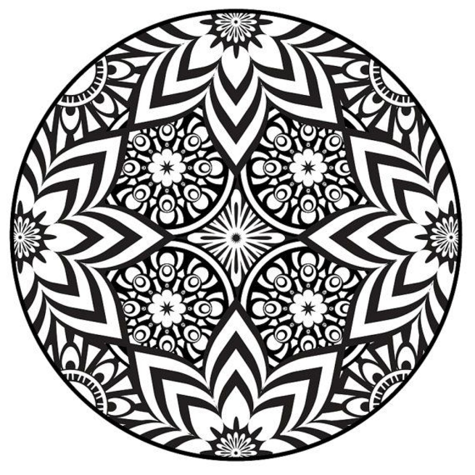 Free Printable Mandala Coloring Pages For Adults Printable Templates 