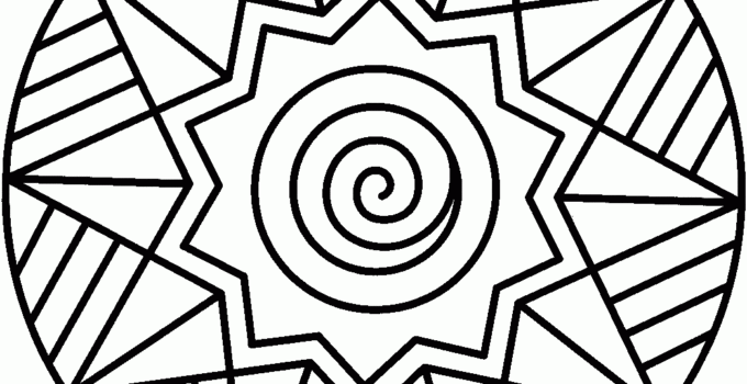 Free Printable Easy Mandala Coloring Pages