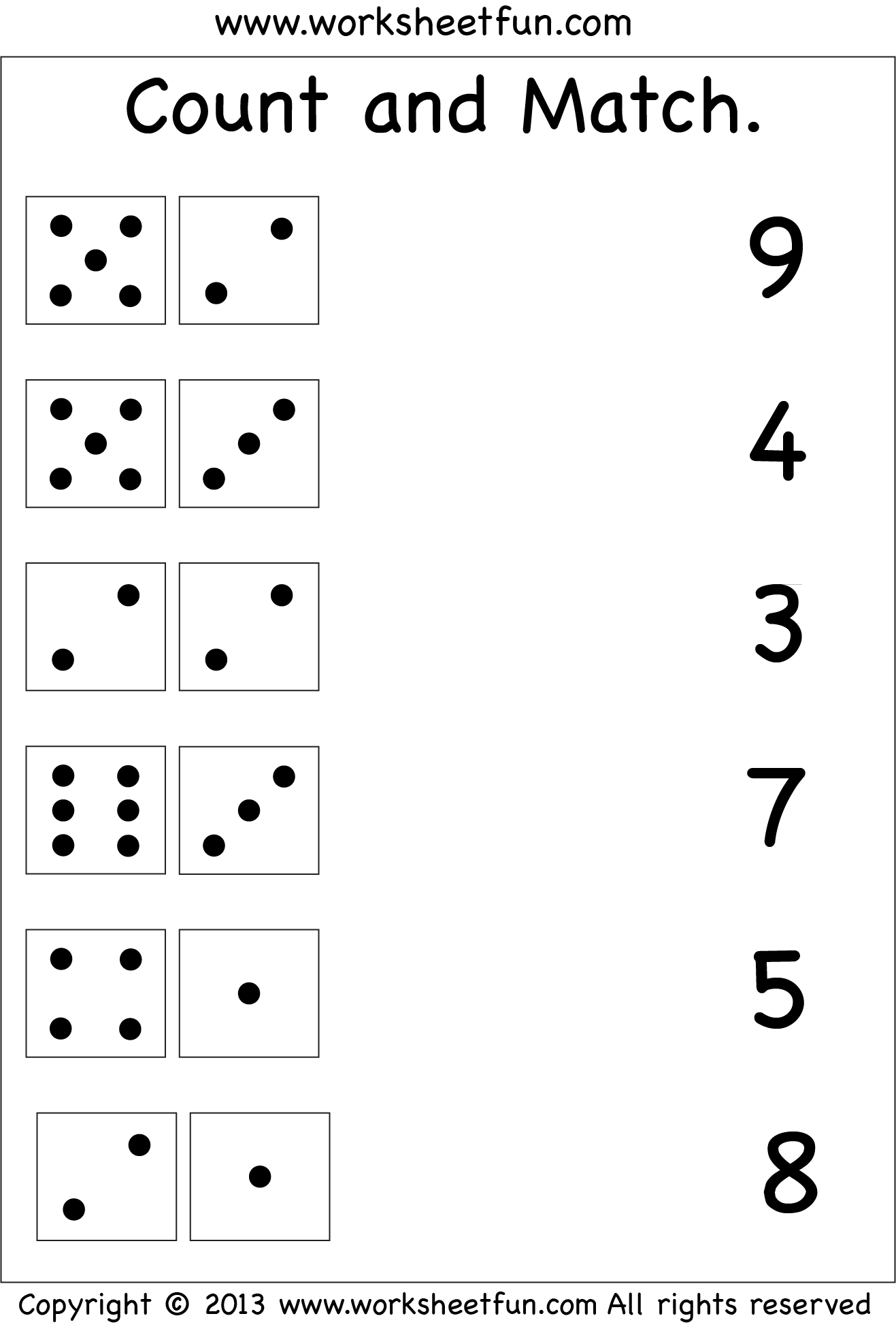 Free Printable Matching Worksheets