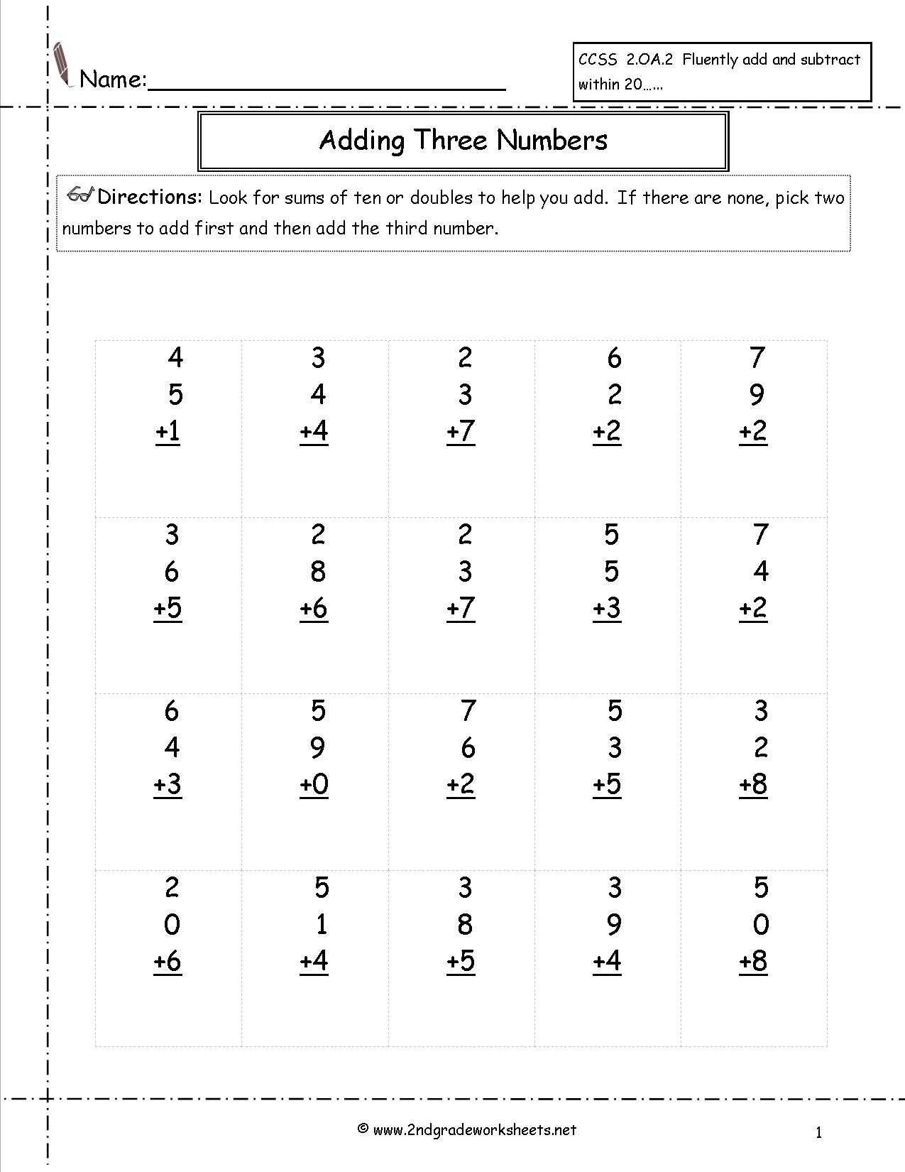 Free Printable Worksheets For Second Grade