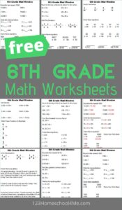 Free Printable Math Worksheets For 6Th Grade