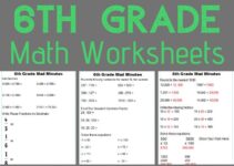Free Printable Worksheets For 6Th Graders